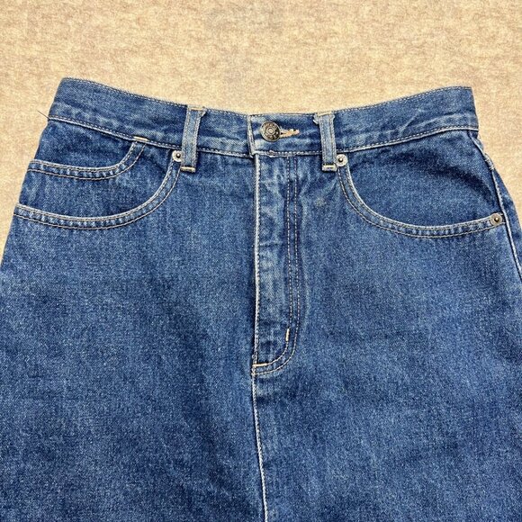 Vintage 90's Medium Wash Denim Coca-Cola Jean Skirt Size 6 - Picture 2 of 9